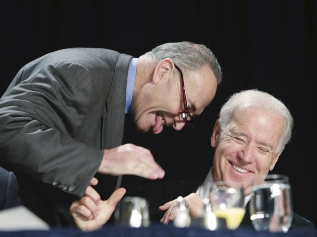Schumer and Biden (Chris Kleponis - Pool / Getty)